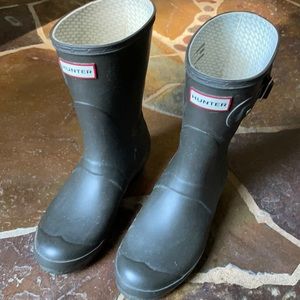 Hunter boots, original shorty,dark green. Size 6M/7F U.S. size, Eu38 Like new